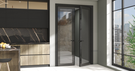 Стеклянная дверь с закаленным стеклом INFINITI