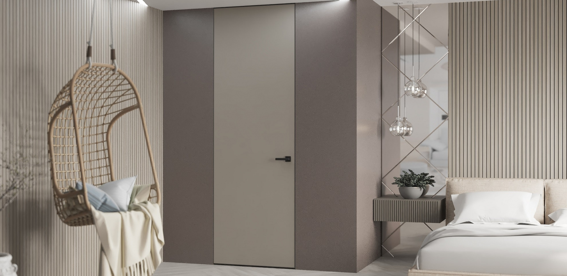 ДВЕРИ LUMIO S SECRET в LPL-ГРУНТЕ высотой до 3000 мм