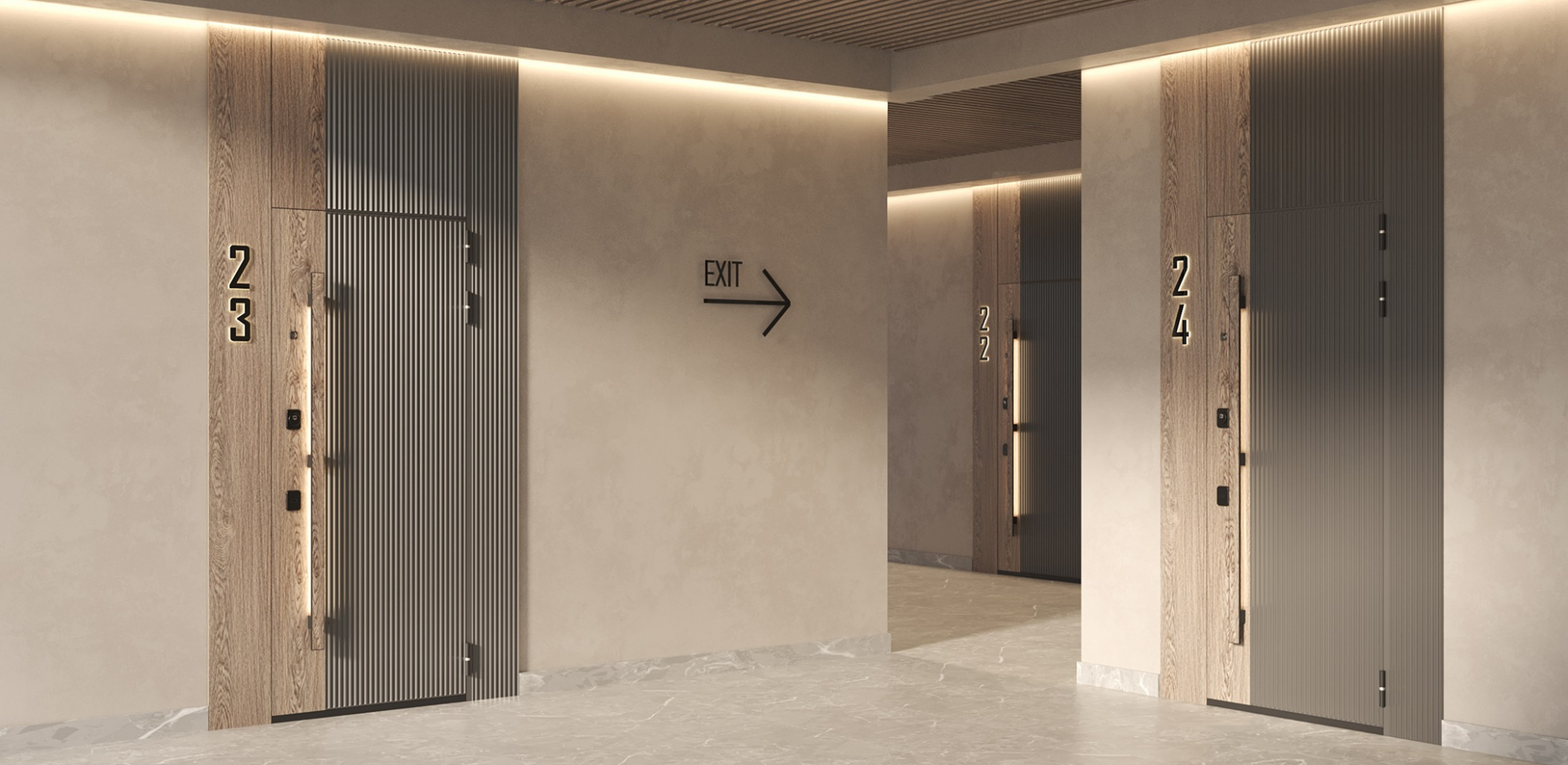 Стальные двери GEONA с фальш-фрамугой: акцент на стиль и внимание к безопасности